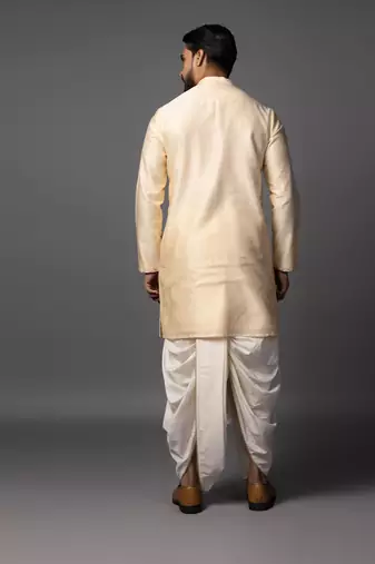 Divine leela peach kurta dhoti set