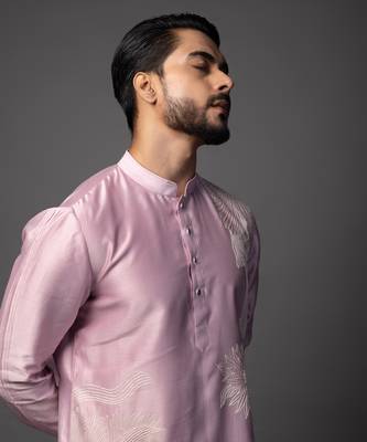 Lilac mirage kurta pajama set 3