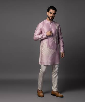 Lilac mirage kurta pajama set 4