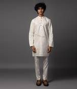 Linen luxe ivory kurta pajama set