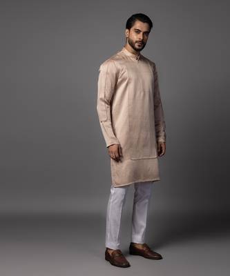 Rosy grace dusty pink kurta pajama set 2