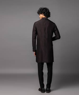 Cocoa fluer dark brown kurta pajama set 3