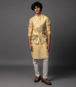 Ram sita yellow kurta jacket set