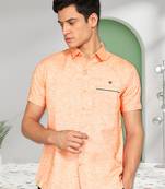 Men's slim fit linen cotton casual shirt | half sleeves shirt for men