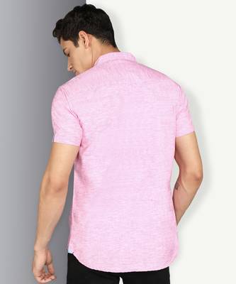 Men's slim fit linen cotton casual shirt | half sleeves shirt for men 2