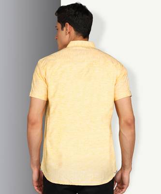 Men's slim fit linen cotton casual shirt | half sleeves shirt for men 2