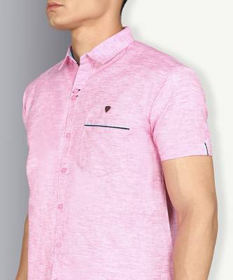 Men's slim fit linen cotton casual shirt | half sleeves shirt for men 4