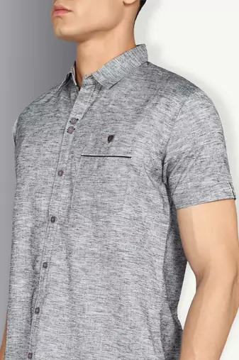 Men's slim fit linen cotton casual shirt | half sleeves shirt for men