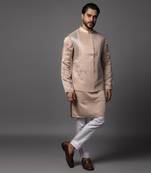 Kasuti butterfly pink kurta jacket set