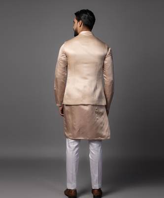 Kasuti butterfly pink kurta jacket set 4