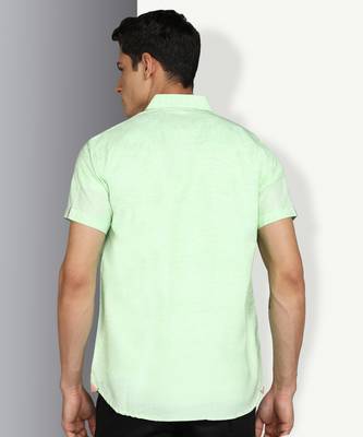 Men's slim fit linen cotton casual shirt | half sleeves shirt for men 2