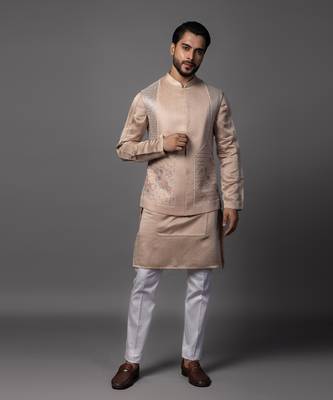 Kasuti butterfly pink kurta jacket set 5