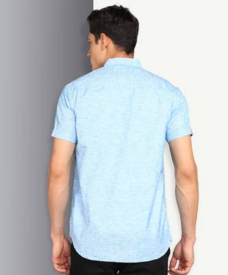 Men's slim fit linen cotton casual shirt | half sleeves shirt for men 2