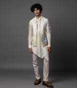 The bird house cream kurta jacket set