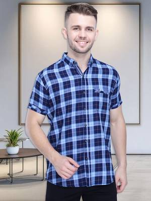 Men's cotton casual shirt | half sleeves shirt for men 1