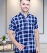 Men's cotton casual shirt | half sleeves shirt for men