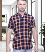 Men's cotton casual shirt | half sleeves shirt for men