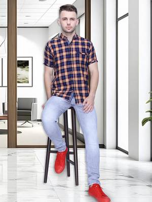 Men's cotton casual shirt | half sleeves shirt for men 3