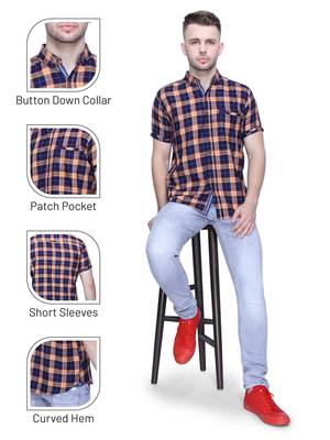 Men's cotton casual shirt | half sleeves shirt for men 5
