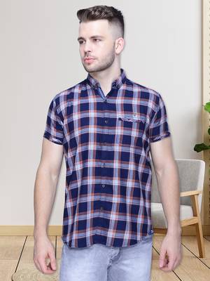 Men's cotton casual shirt | half sleeves shirt for men 1