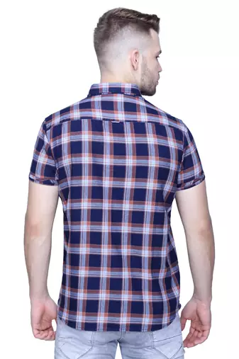 Men's cotton casual shirt | half sleeves shirt for men
