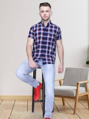 Men's cotton casual shirt | half sleeves shirt for men 3