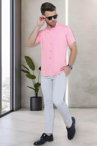 Men's oxford cotton formal shirt | half sleeves formal shirt for men