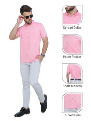 Men's oxford cotton formal shirt | half sleeves formal shirt for men 5