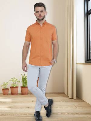 Men's oxford cotton formal shirt | half sleeves formal shirt for men 3