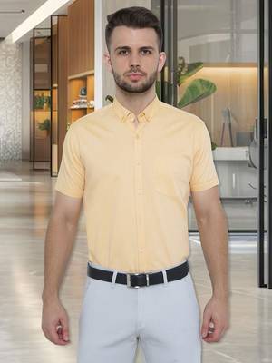 Men's oxford cotton formal shirt | half sleeves formal shirt for men 1