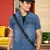Men's denim double pocket casual shirt | half sleeves shirt for men