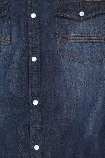 Men's denim double pocket casual shirt | half sleeves shirt for men
