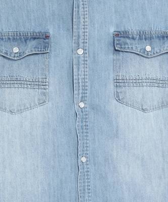 Men's denim double pocket casual shirt | half sleeves shirt for men 5