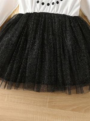 Chic & Festive Snowman Tulle Dress for Girls 4