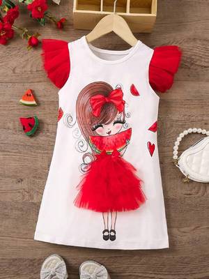 Adorable Watermelon-Themed Dress – Sweet & Playful  1