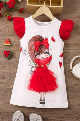 Adorable Watermelon-Themed Dress – Sweet & Playful 