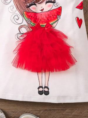 Adorable Watermelon-Themed Dress – Sweet & Playful  3