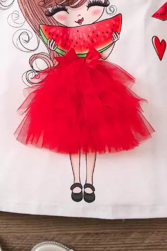 Adorable Watermelon-Themed Dress – Sweet & Playful 