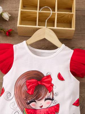 Adorable Watermelon-Themed Dress – Sweet & Playful  4