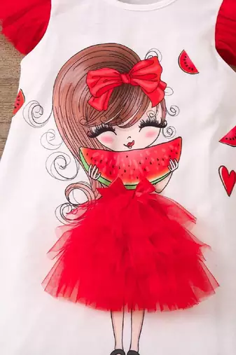 Adorable Watermelon-Themed Dress – Sweet & Playful 