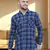 Men's cotton flannel double pocket shirt | checks shirt for men