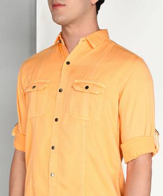 Men's cotton twill casual shirt | double pocket shirt   4