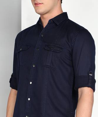Men's cotton twill casual shirt | double pocket shirt   4