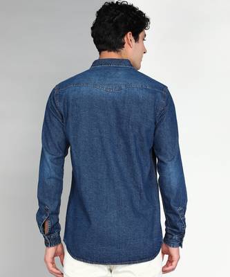 Men's denim casual shirt | double pocket shirt 2