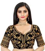 Black Premium Tapeta Velvet Blouse