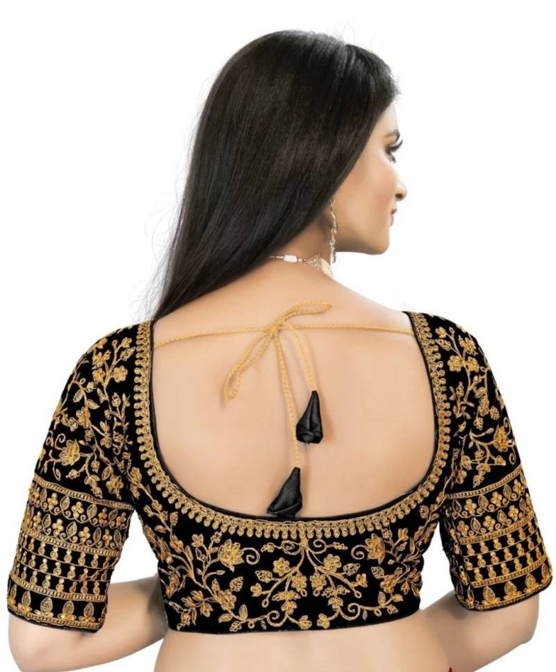 Black Premium Tapeta Velvet Blouse