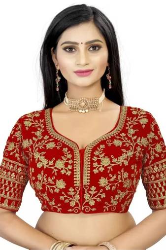 Red Premium Tapeta Veevet Blouse