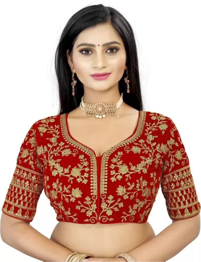 Red Premium Tapeta Veevet Blouse