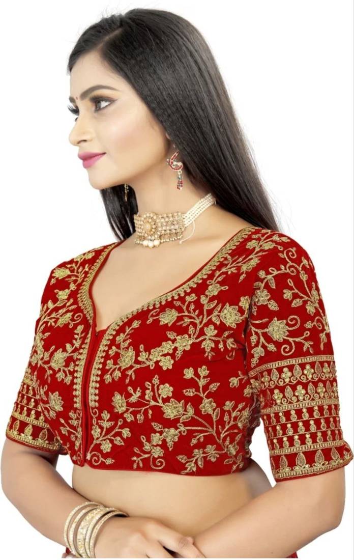 Red Premium Tapeta Veevet Blouse