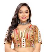 White Cotton Softy Silk Blouse & Back Hook Closure